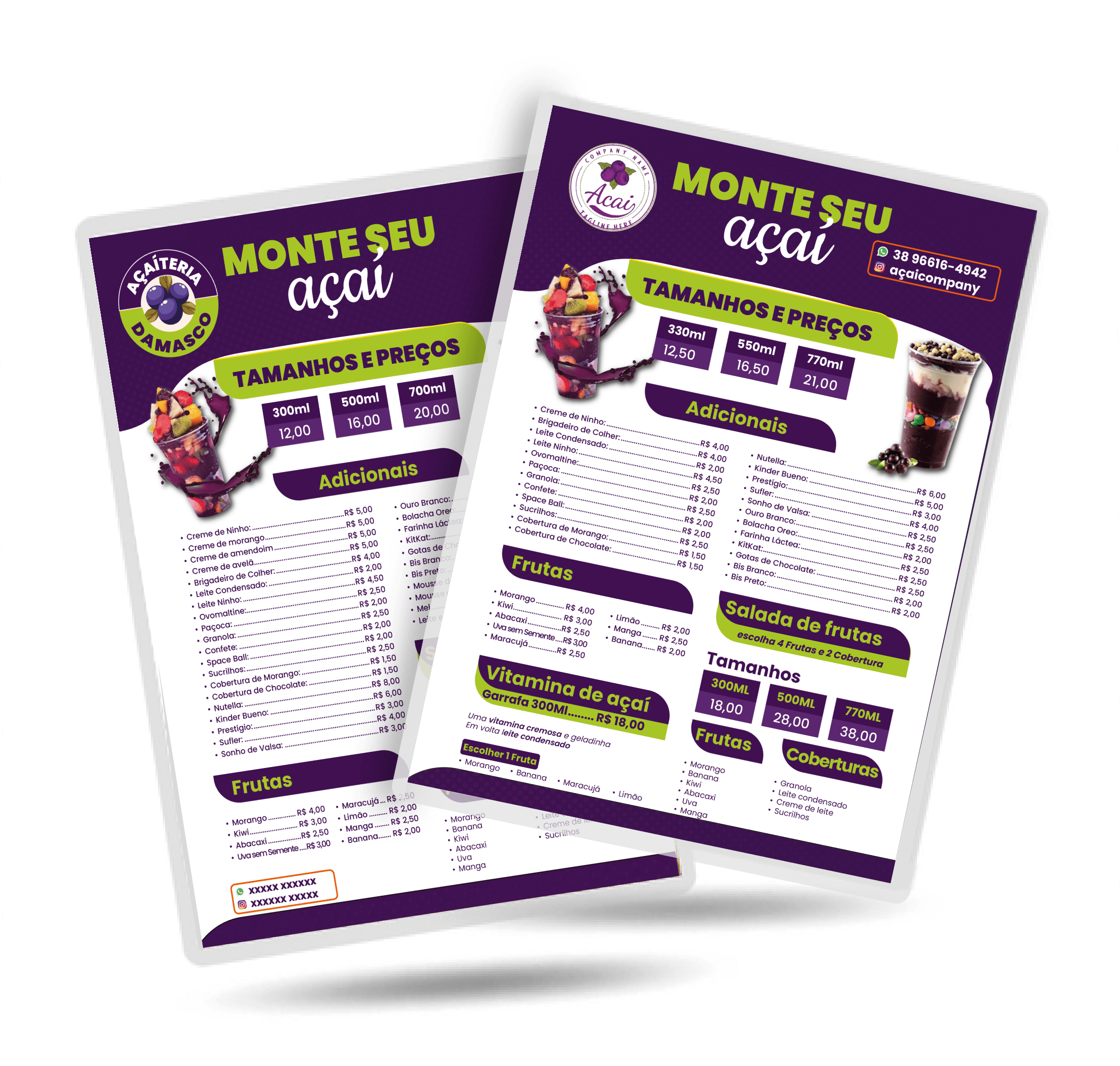 Cardápio Plastificado A4 125 micras - Imagem 2