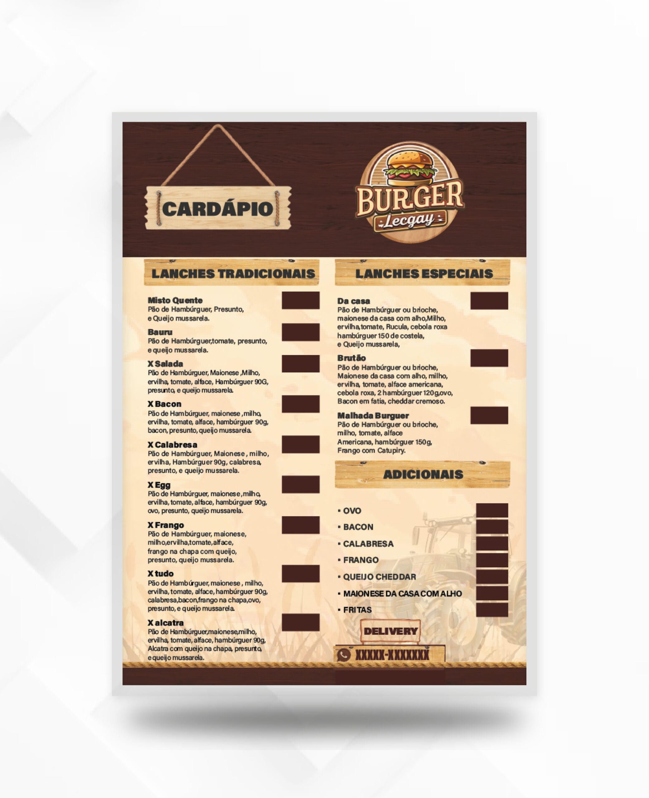 Cardápio Plastificado A4 125 micras - Imagem 4